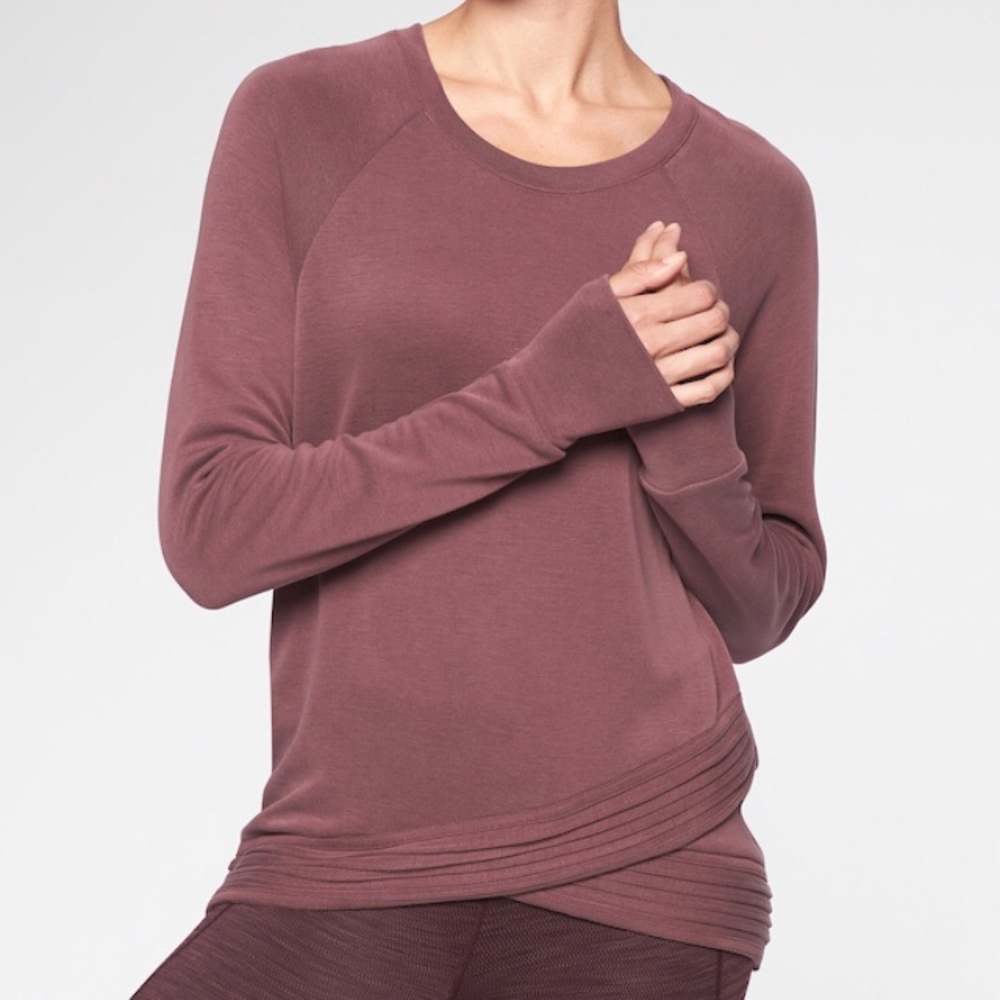 Athleta Serenity Crisscross Sweatshirt